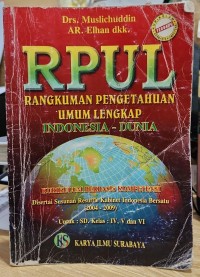 Image of Rangkuman Pengetahuan Umum Lengkap Indonesia-Dunia
